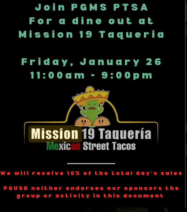 Mission 19 Taqueria Dine Out