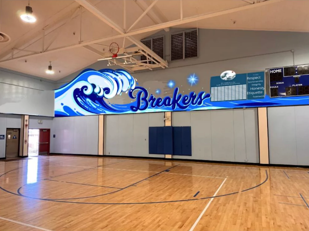 PGMS Gym mural concept